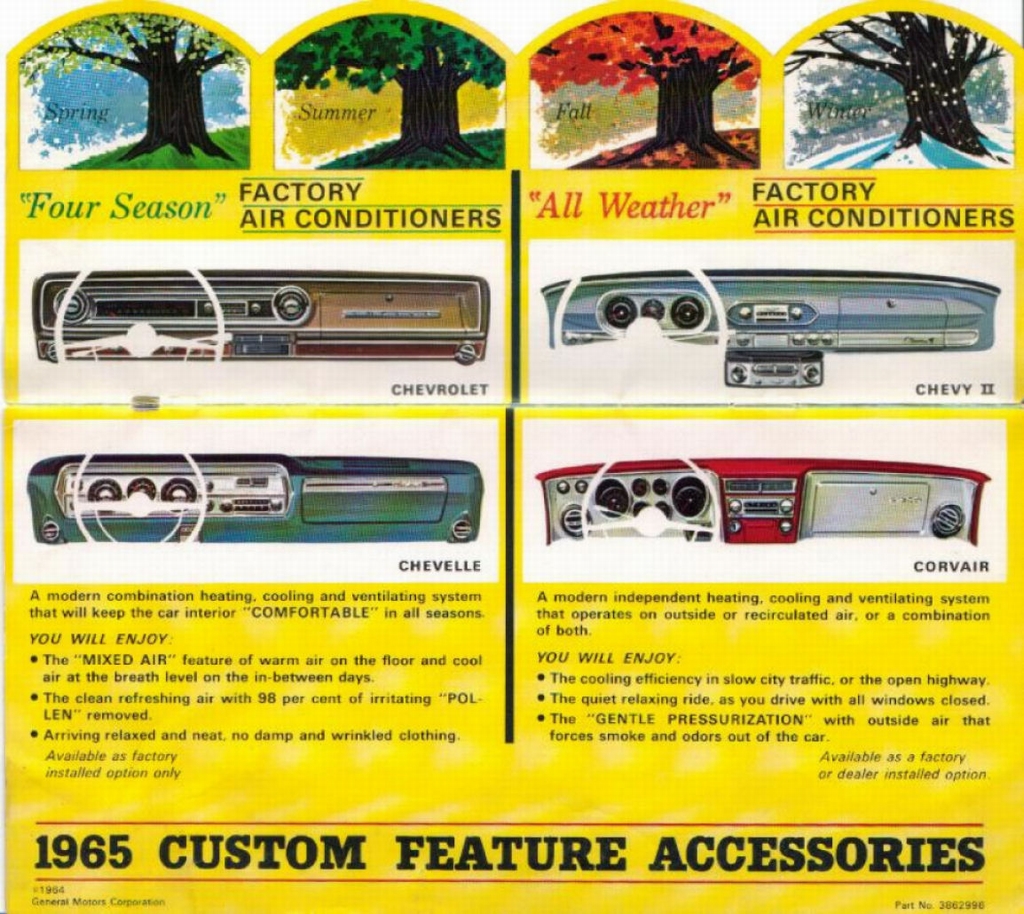1965 Chevrolet Accessories Foldout Page 3
